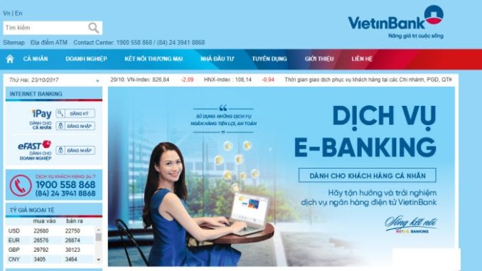 đăng ký internet banking vietinbank có mất phí không